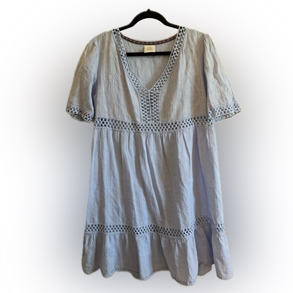 Knox Rose Baby Blue Dress | Size L | Summer Must-Haves | Flowy & Feminine